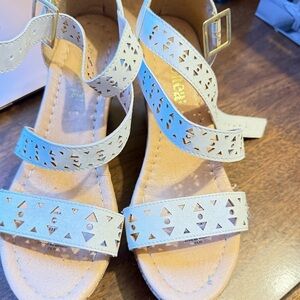Kids White Sandals